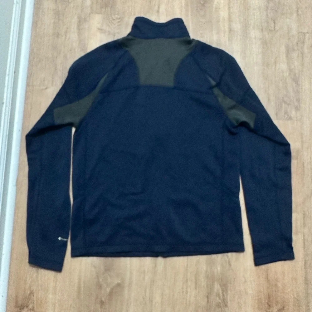 The North Face | Men's FlashDry Navy Blue Gray Performance Full Zip Jacket, S
